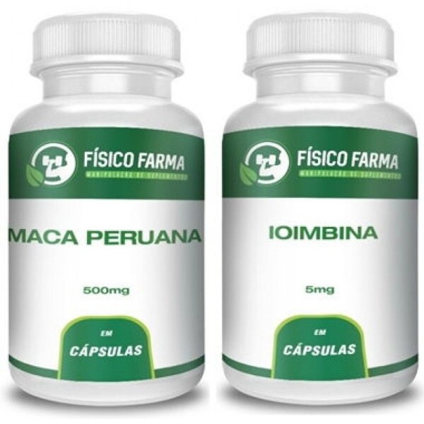 Maca Peruana 500mg 60 Cáps+ Ioimbina (yohimbine) 5mg