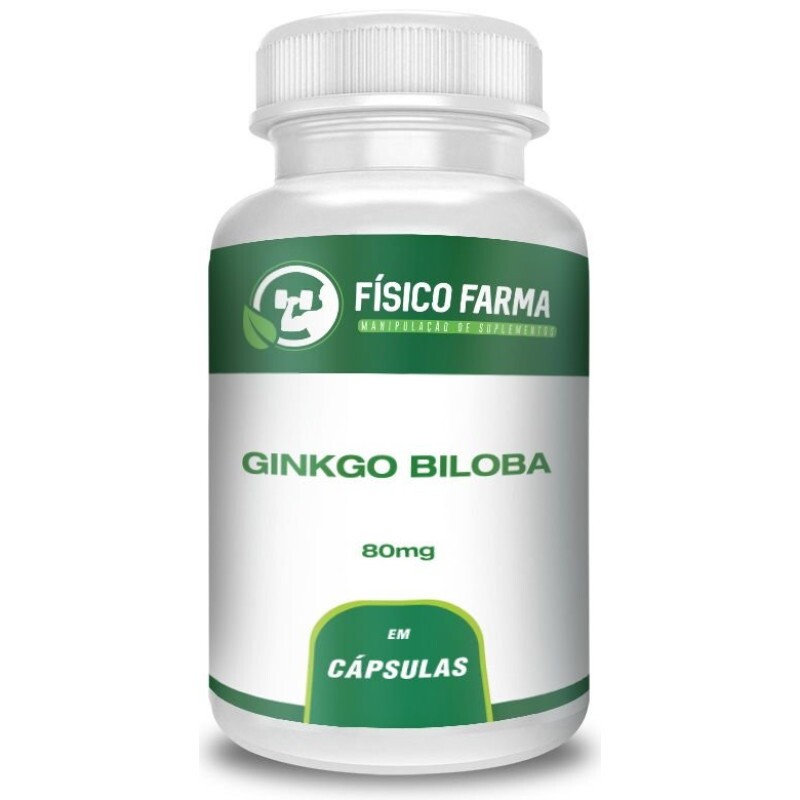 Ginkgo Biloba 80mg Melhora a circulação sanguinea Periférica