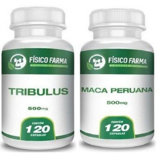 Kit Tribullus Terrestris 500mg 120cp + Maca Peruana 500mg 120cp