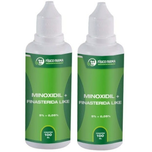 Minoxidil + Finasterida Like (Sfíngoni) 100ml-Kit com 2 Unidades
