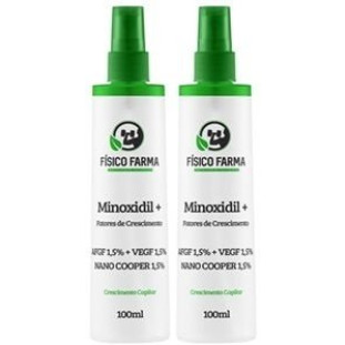 Minoxidil + Fatores de Crescimento Spray 100ml-Kit com 2 Unidades