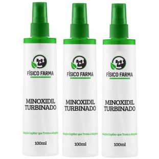 Minoxidil Turbinado Spray 100ml-Kit com 3 Unidades