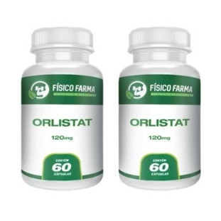 Orlistate 120mg Kit 2 potes 60 cápsulas cada