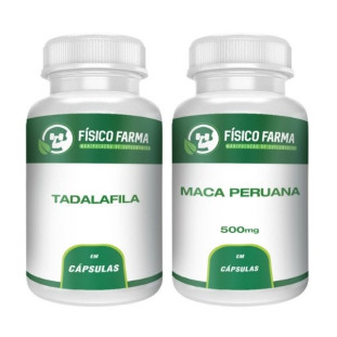 Tadalafil 5mg 60 cápsulas + Maca Peruana 500mg 60 cápsulas