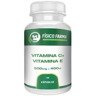 Vitamina C 500mg + Vitamina E ( Tocoferol ) 400ui 60 Cápsulas