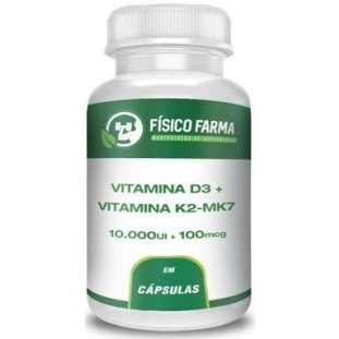 Vitamina D3 ( Colecalciferol ) 10.000ui + Vitamina k2 100mcg