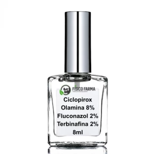 Esmalte Anti Micose Ciclopirox + Terbinafina + Fluconazol