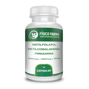 Metilfolato 1000mcg + Metilcobalamina 1000mcg + Piridoxina 30mg
