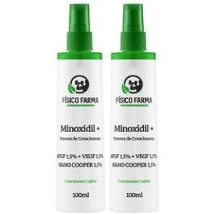 Minoxidil + Fatores de Crescimento Spray 100ml-Kit com 2 Unidades