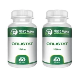 Orlistate 120mg Kit 2 potes 60 cápsulas cada