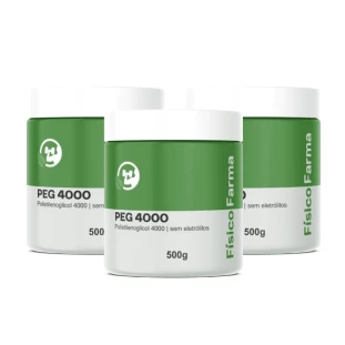 PEG 4000 (Polietilenoglicol 4000) 500g | Kit 3 potes