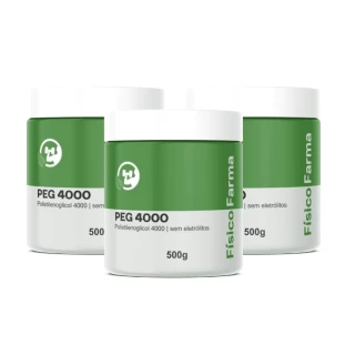 PEG 4000 (Polietilenoglicol 4000) 500g | Kit 3 potes
