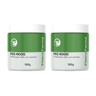 PEG 4000 (Polietilenoglicol 4000) 500g | Kit 2 potes