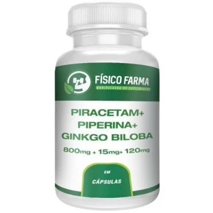 Nootropico ( Pirace.tam) 800mg + Ginkgo Biloba 120mg + Piperina 15mg