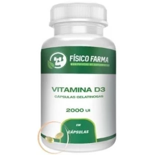 Vitamina D3 ( Colecalciferol ) 2000ui + TCM ( triglicerídeos de cadeia média ) 400mg 
