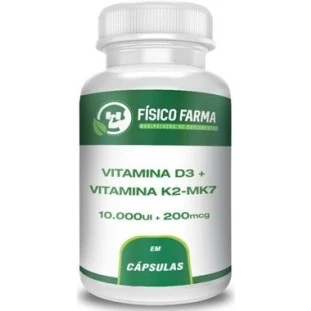 Vitamina D3 ( Colecalciferol ) 10.000ui + Vitamina k2 200mcg